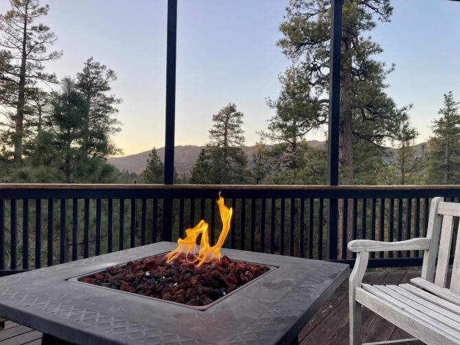 BBRC Big Bear Retreat Center Eating Deck Love and Rest Beth Sternlieb and Matthew Brensilver